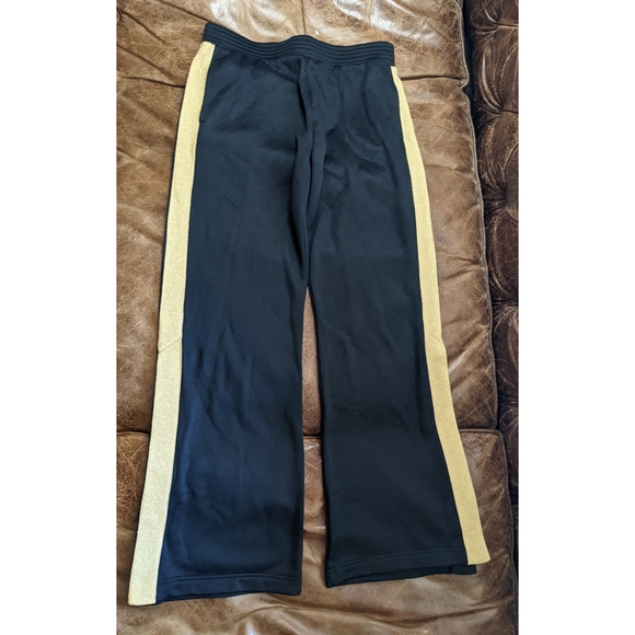 ALL ACCESS Tune Up Metallic Striped Stretch Jersey Track Pants-size large. GUC - Picture 12 of 14